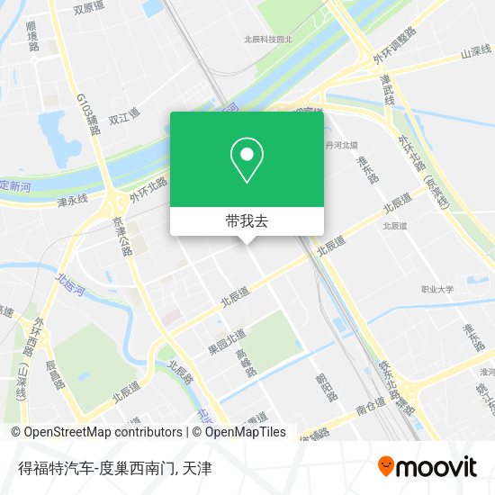 得福特汽车-度巢西南门地图