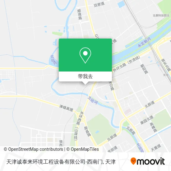 天津诚泰来环境工程设备有限公司-西南门地图