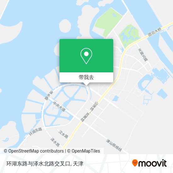 环湖东路与泽水北路交叉口地图