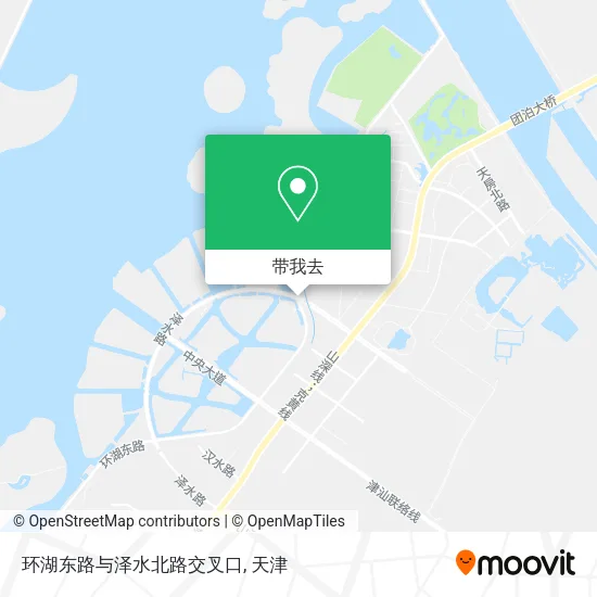 环湖东路与泽水北路交叉口地图
