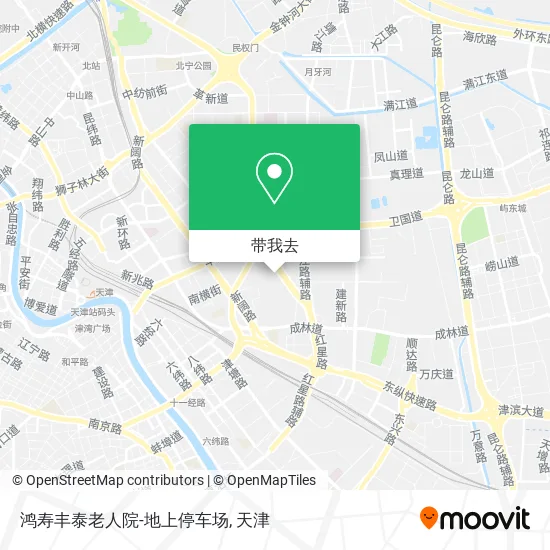 鸿寿丰泰老人院-地上停车场地图