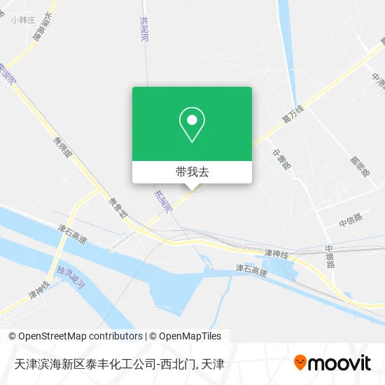 天津滨海新区泰丰化工公司-西北门地图
