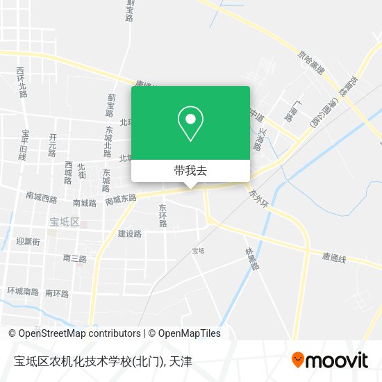 宝坻区农机化技术学校(北门)地图