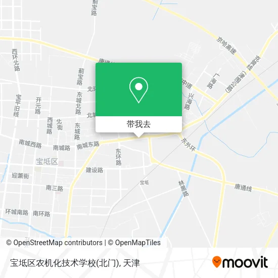 宝坻区农机化技术学校(北门)地图