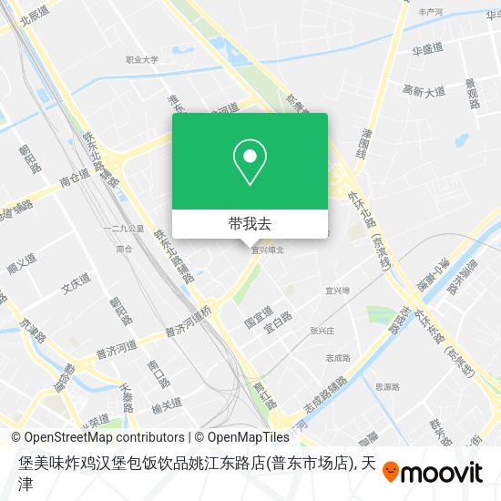 堡美味炸鸡汉堡包饭饮品姚江东路店(普东市场店)地图