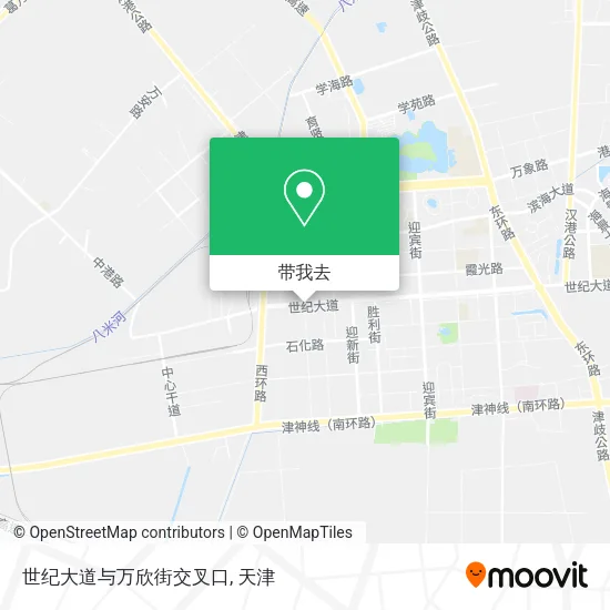 世纪大道与万欣街交叉口地图