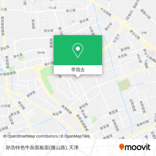 孙浩特色牛杂面板面(微山路)地图
