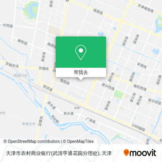天津市农村商业银行(武清亨通花园分理处)地图