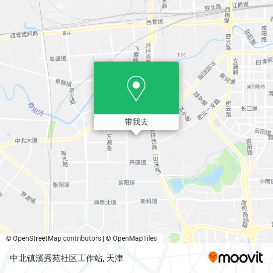 中北镇溪秀苑社区工作站地图