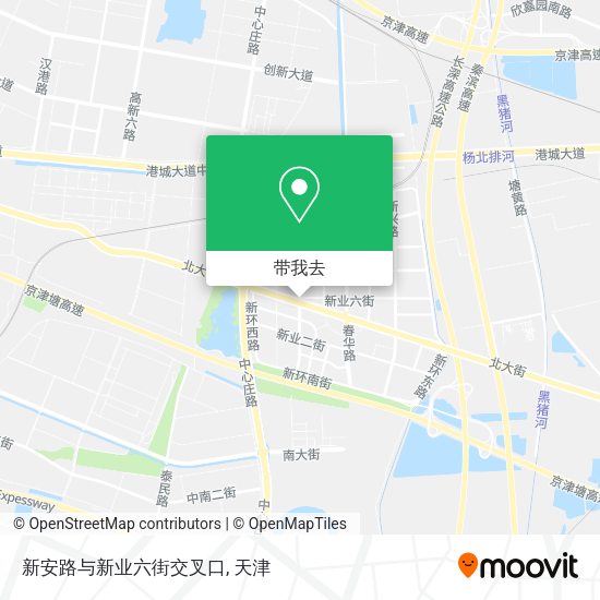 新安路与新业六街交叉口地图