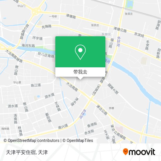 天津平安住宿地图