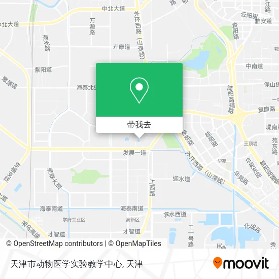 天津市动物医学实验教学中心地图