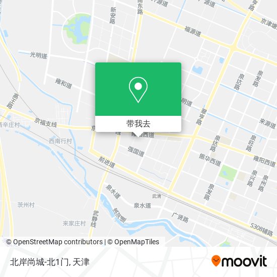 北岸尚城-北1门地图