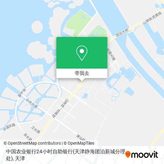 中国农业银行24小时自助银行(天津静海团泊新城分理处)地图