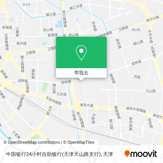 中国银行24小时自助银行(天津天山路支行)地图