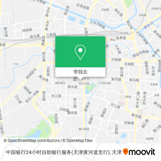 中国银行24小时自助银行服务(天津黄河道支行)地图