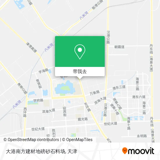 大港南方建材地磅砂石料场地图