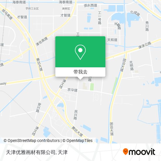 天津优雅画材有限公司地图