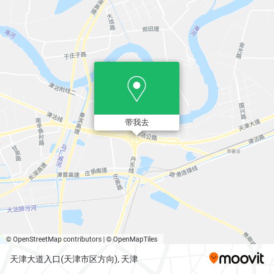 天津大道入口(天津市区方向)地图