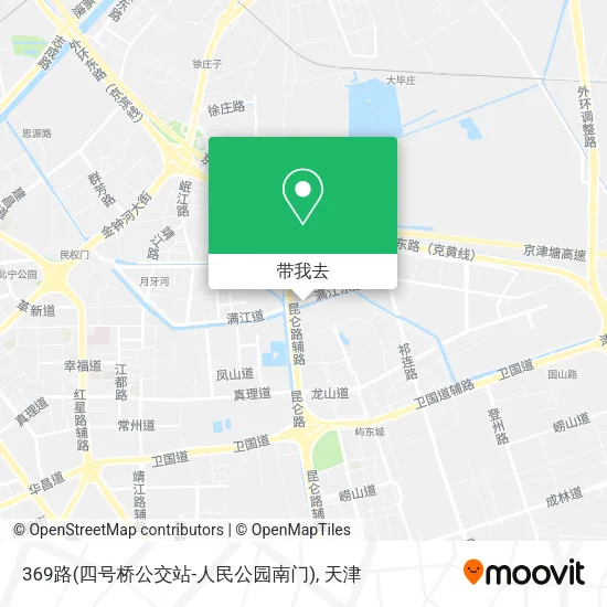 369路(四号桥公交站-人民公园南门)地图