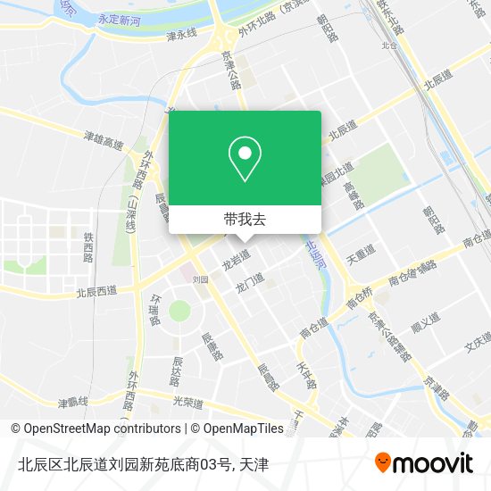北辰区北辰道刘园新苑底商03号地图