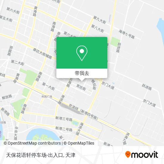 天保花语轩停车场-出入口地图