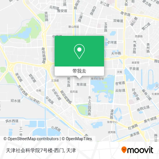 天津社会科学院7号楼-西门地图