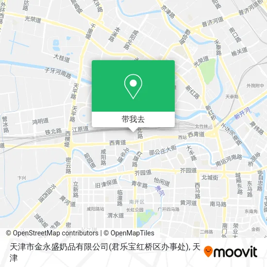 天津市金永盛奶品有限公司(君乐宝红桥区办事处)地图