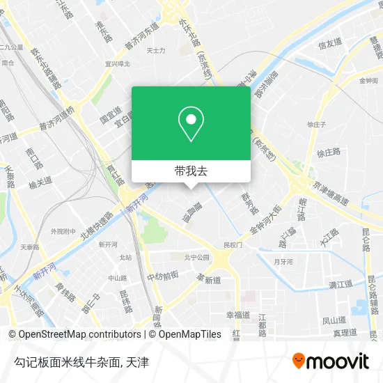 勾记板面米线牛杂面地图