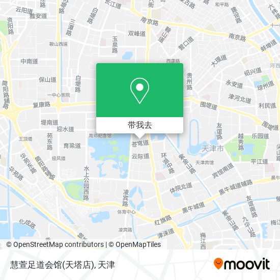 慧萱足道会馆(天塔店)地图