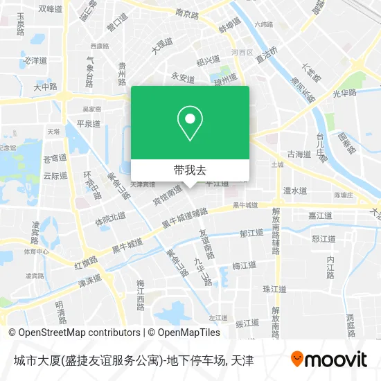 城市大厦(盛捷友谊服务公寓)-地下停车场地图