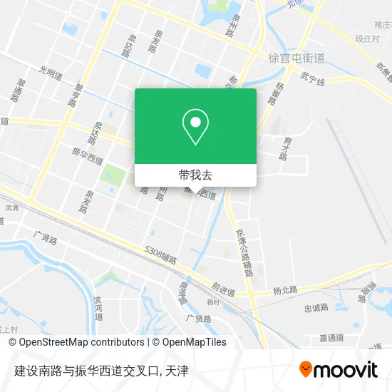 建设南路与振华西道交叉口地图