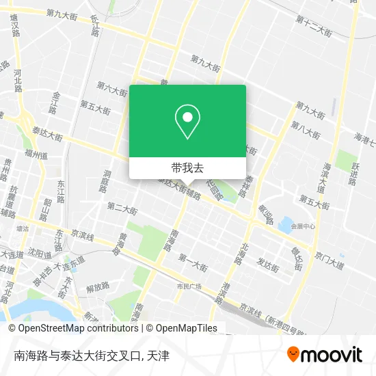 南海路与泰达大街交叉口地图