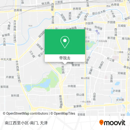 南江西里小区-南门地图