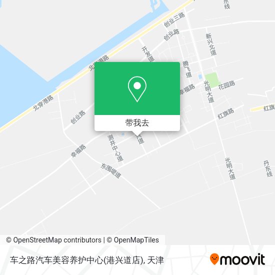 车之路汽车美容养护中心(港兴道店)地图