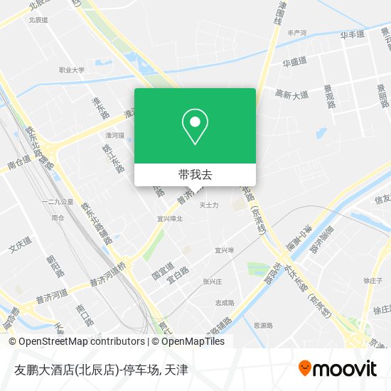 友鹏大酒店(北辰店)-停车场地图