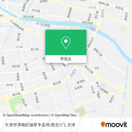 天津市津南区烟草专卖局-西北1门地图