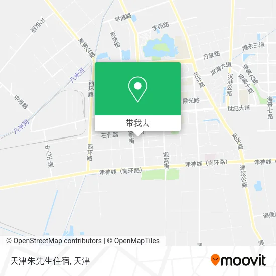 天津朱先生住宿地图
