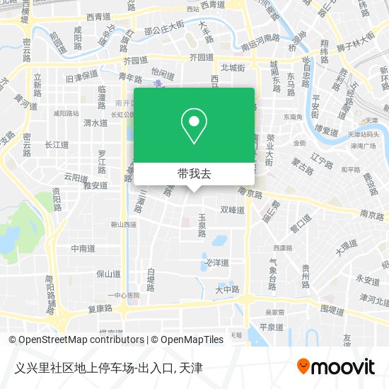 义兴里社区地上停车场-出入口地图