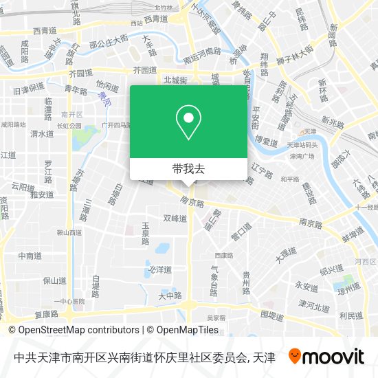 中共天津市南开区兴南街道怀庆里社区委员会地图