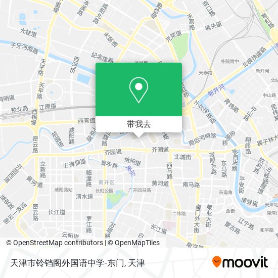 天津市铃铛阁外国语中学-东门地图