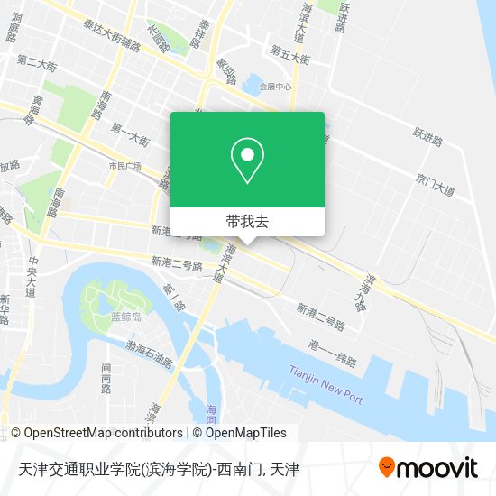 天津交通职业学院(滨海学院)-西南门地图