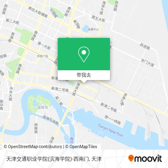 天津交通职业学院(滨海学院)-西南门地图