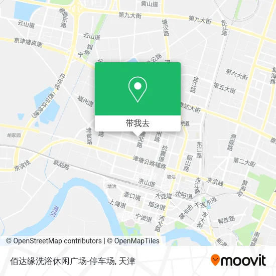 佰达缘洗浴休闲广场-停车场地图