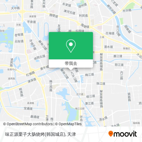 味正源栗子大肠烧烤(韩国城店)地图