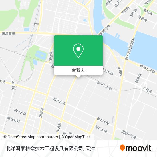 北洋国家精馏技术工程发展有限公司地图