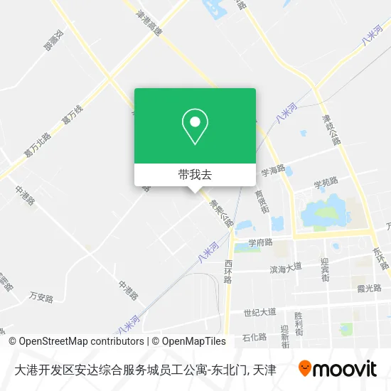 大港开发区安达综合服务城员工公寓-东北门地图