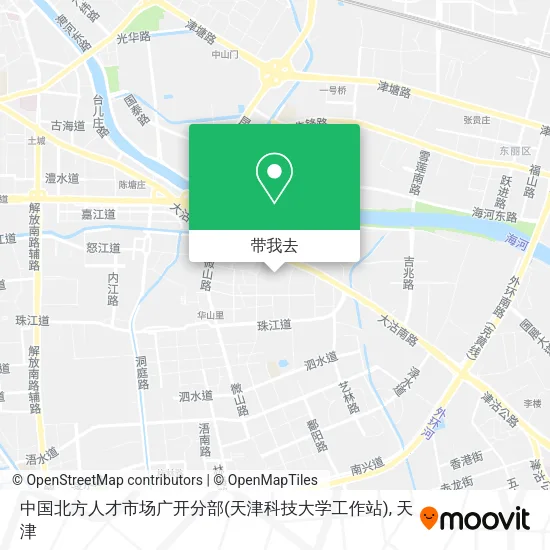 中国北方人才市场广开分部(天津科技大学工作站)地图