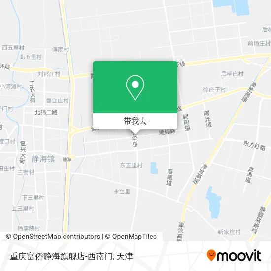 重庆富侨静海旗舰店-西南门地图