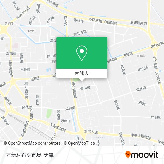 万新村布头市场地图